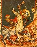 VITALE DA BOLOGNA St George 's Battle with the Dragon oil painting on canvas